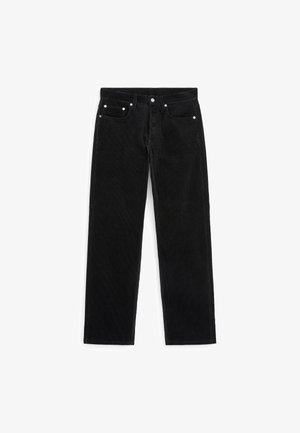 ARKET, ARKET OCEAN LOOSE STRAIGHT CORDUROY TROUSERS - Stoffhose - black