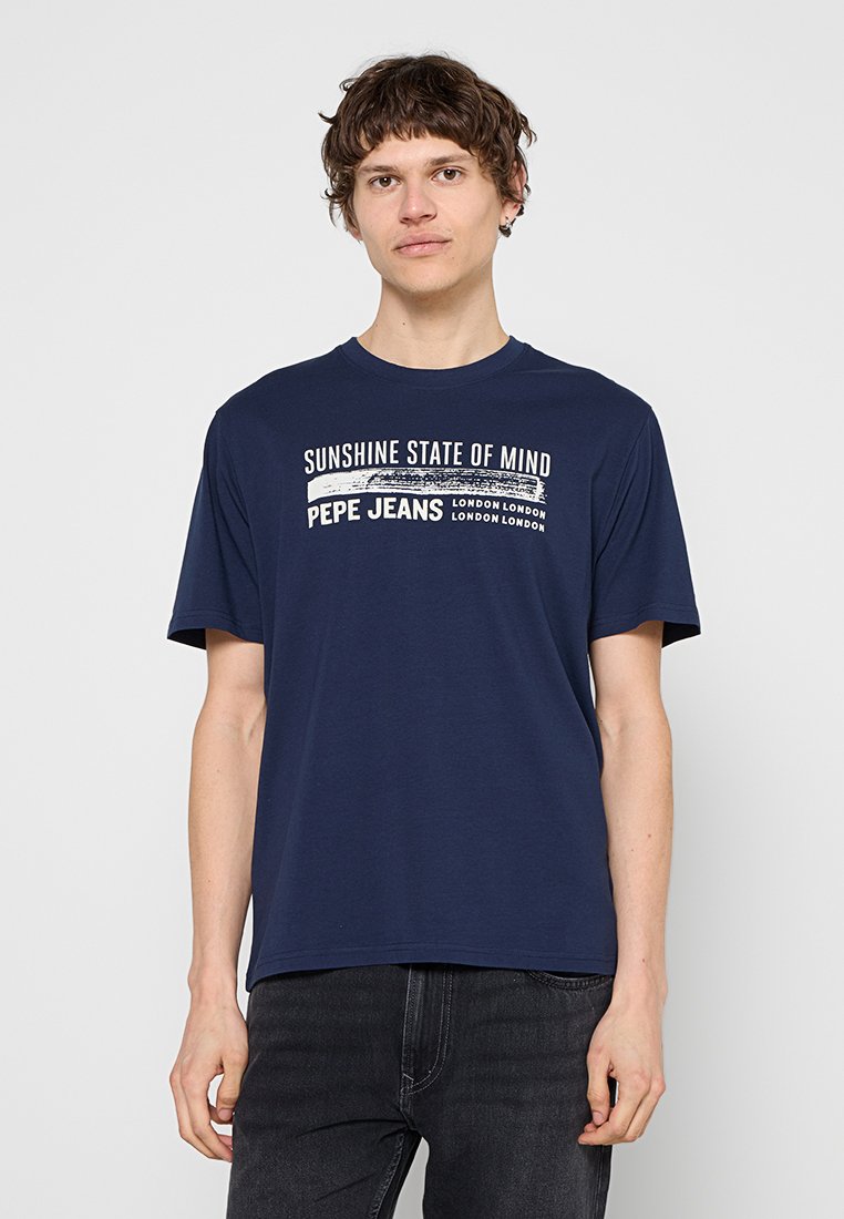 Pepe Jeans T-shirt print blauw