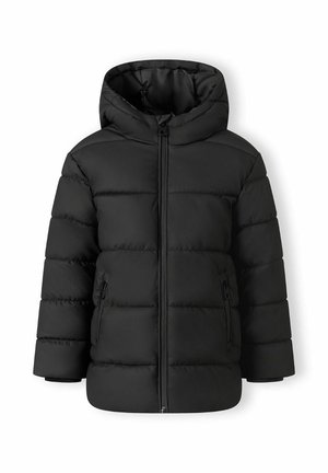 QUILTED FIXED HOOD - Winter jacket - black