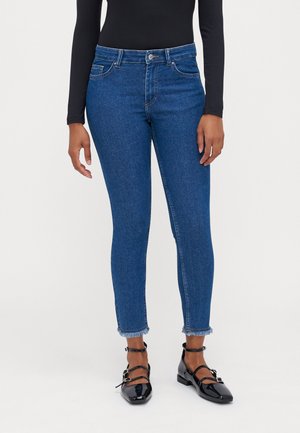 ONLHUSH MID  - Oprijete (skinny) kavbojke - dark blue denim