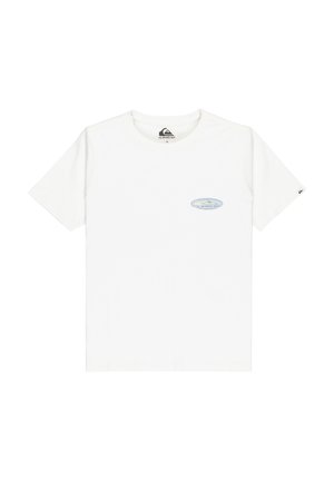EVO BORDER LINES YOUTH - T-shirts med print - snow white