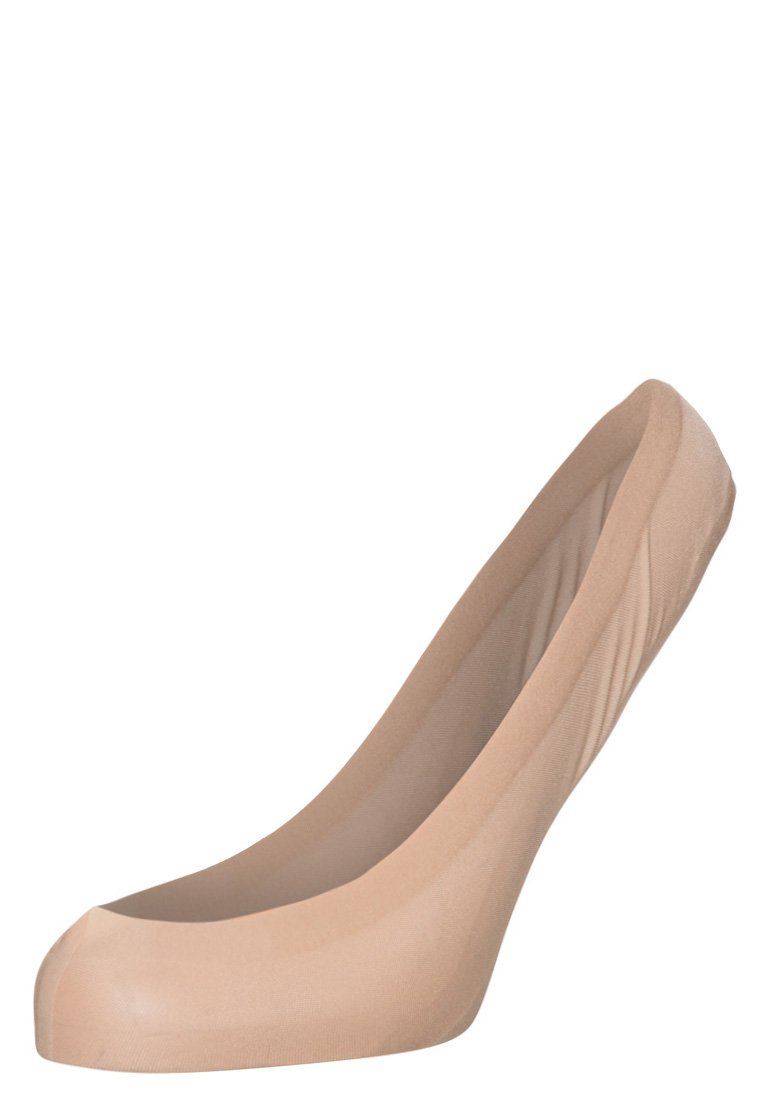 Ballerine beige con una texture liscia, punta rotonda e tacco basso e curvo. Realizzate in un materiale flessibile per garantire comfort.