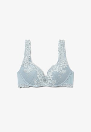 Intimissimi, GIOIA PRETTY FLOWERS SUPER-PUSH-UP-BH - Push-up-bh'er - light blue