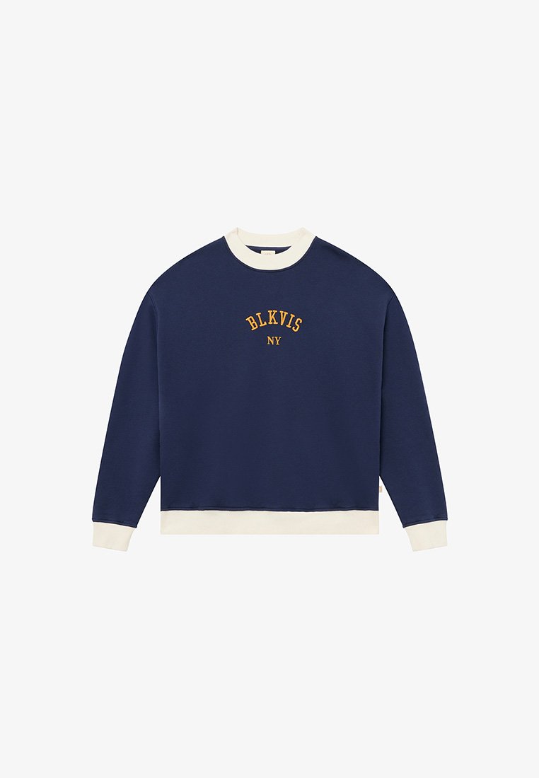BLKVIS LOGO CREWNECK UNISEX - Sweatshirt - peacoat/raw denim
