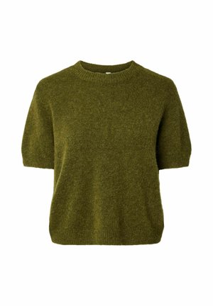 YAS, T-shirt basic - fir green