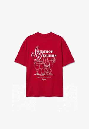 Pegador, PEGADOR HEAVY OVERSIZED T-SHIRT RAUMA - T-Shirt print - rot