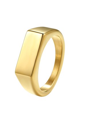 RECTANGULAR SIGNET - Ring - gold-coloured