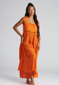 South Beach CRINKLE METALLIC TIE SHOULDER  - Strandaccessoire - orange