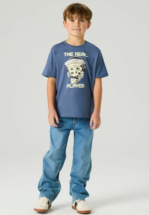 Name it, T-shirt print - vintage indigo
