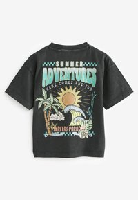 Next BACK SHORT SLEEVE - Triko s potiskem - grey