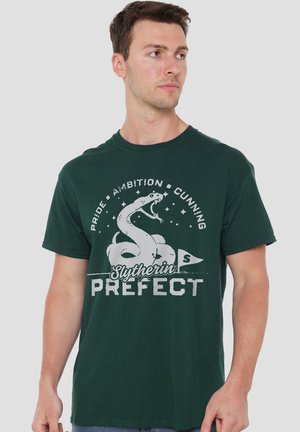 Harry Potter, HARRY POTTER SLYTHERIN PREFECT - Print T-shirt - dark green