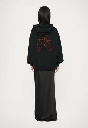 WOMEN WINTER WATERSKIING RELAXED HOODIE - Camisola - black