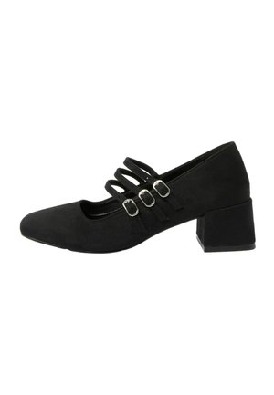 Friends Like These REGULAR FIT - TRIPLE STRAP LOW BLOCK HEEL SMART MARY JANE COURT SHOES  . - Pumps - black