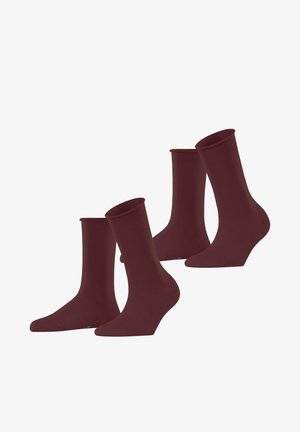 Esprit Basic Pure 2-Pack - Chaussettes - shadow red