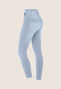 Freddy 7/8 CON VITA ALTA E DETTAGLI CUT OUT - Jeggings - light blue seams on tone