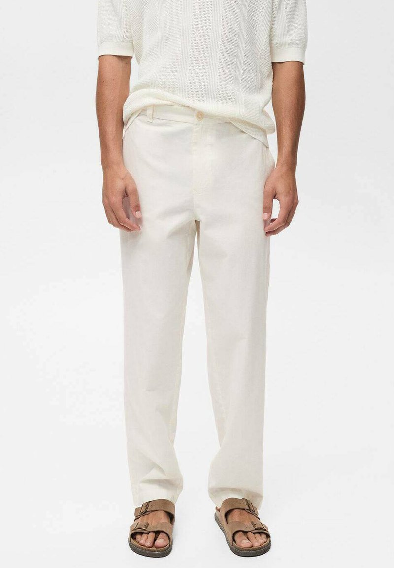 Mango - Trousers - écru, Enlarge