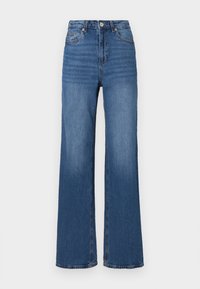 VMTESSA WIDE - Wide leg - medium blue denim