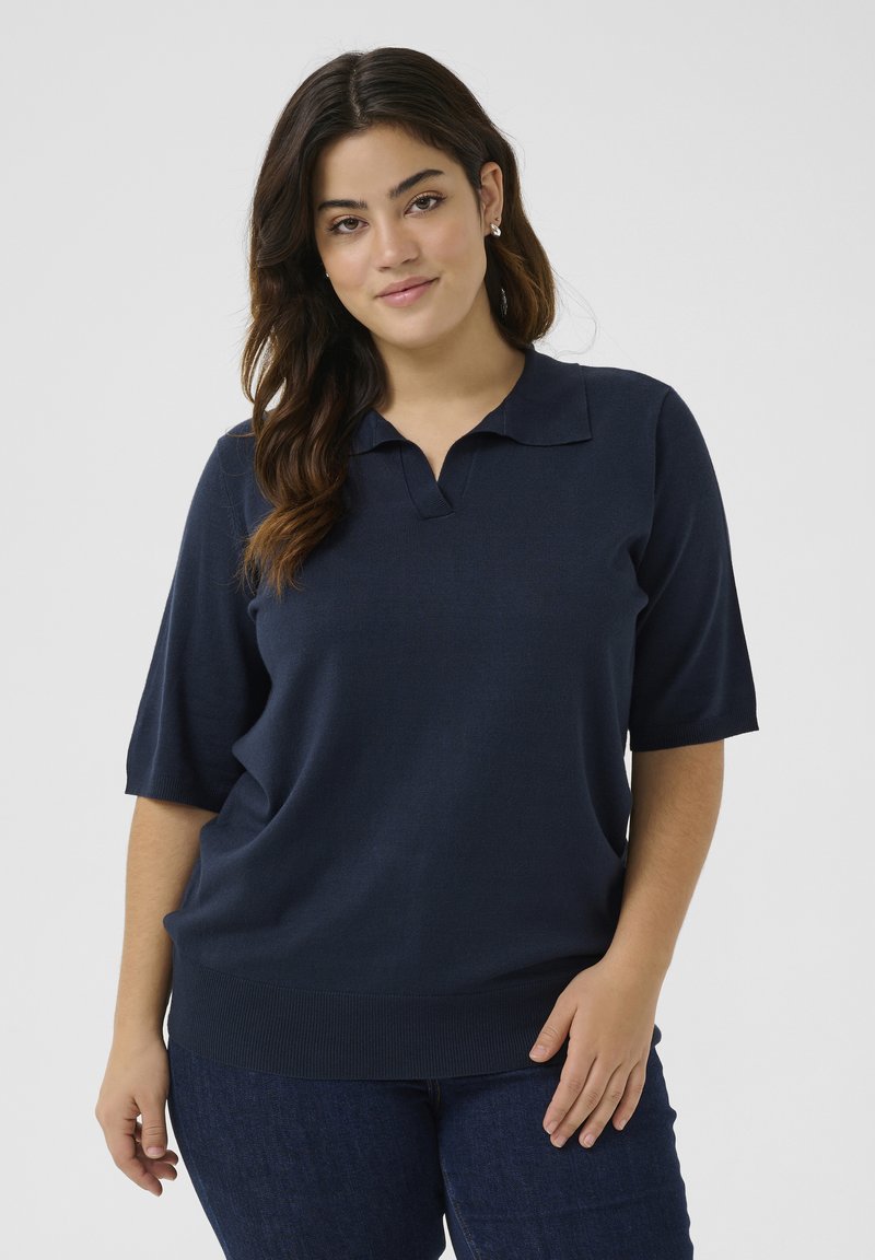 Kaffe Curve - KCLIZZY - Polo shirt - midnight marine, Enlarge