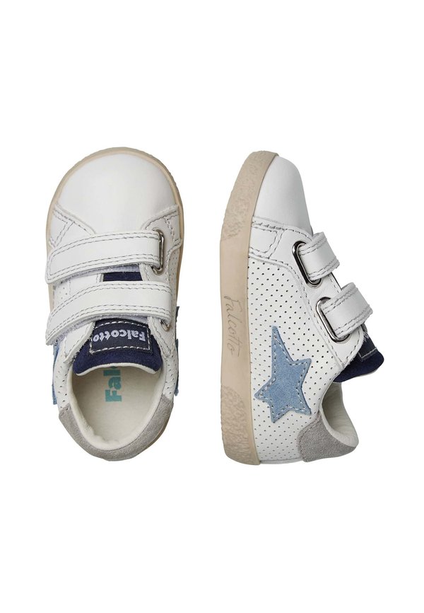 Lauflernschuh – weiß hellblau