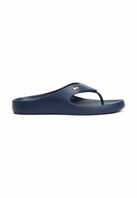 Tommy Hilfiger ENAMEL FLAG CONTOURED - Pool slides - space blue
