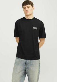 Jack & Jones RUNDHALS   - Camiseta estampada - black
