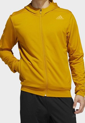 Zip-up sweatshirt - gold-coloured