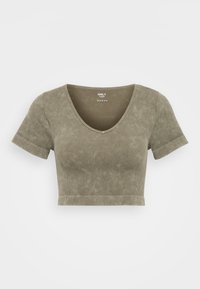 ONLLEA SEAMLESS STONE V NECK  - Potkošulja - mermaid
