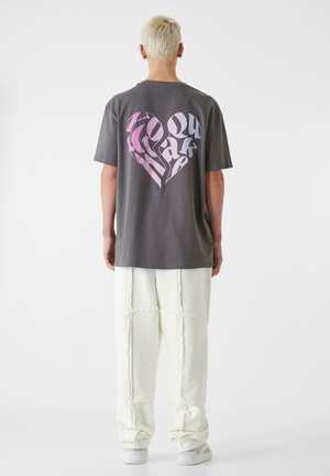 HEART - T-shirt imprimé - darkgrey