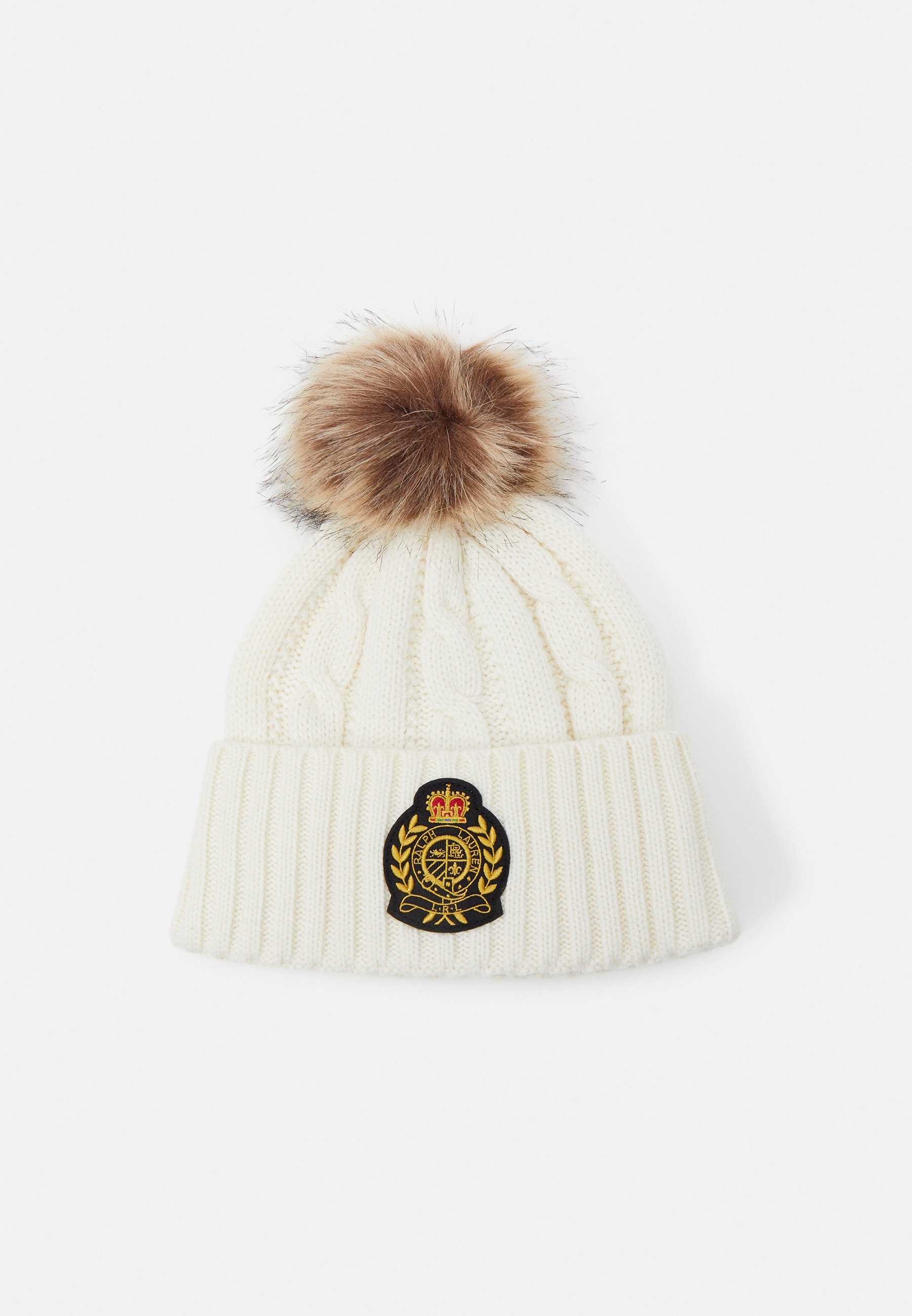 ralph lauren white beanie