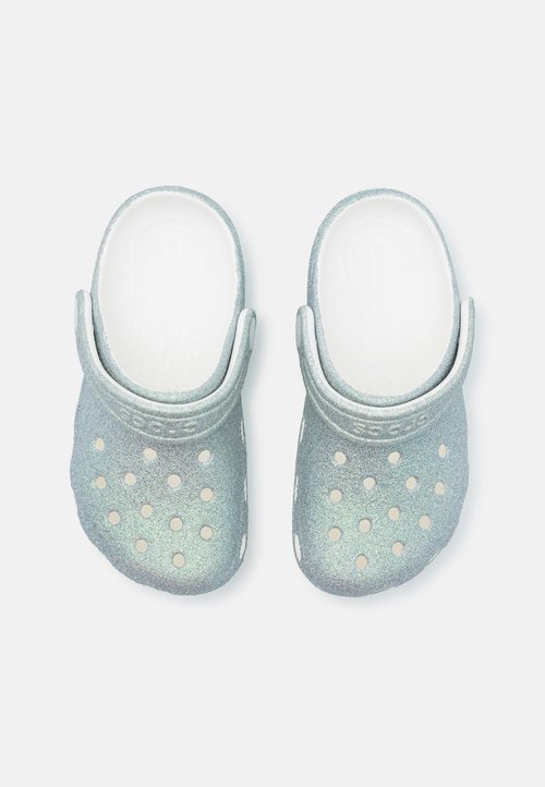 Crocs CLASSIC IRIDESCENT GLITTER - Mules - white — foto 4