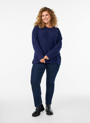 Zizzi, Striktrøje - medieval blue mel