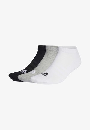 Socquettes - medium grey heather/white   black