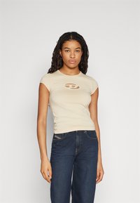 Diesel ANGIE - Triko s potiskem - beige