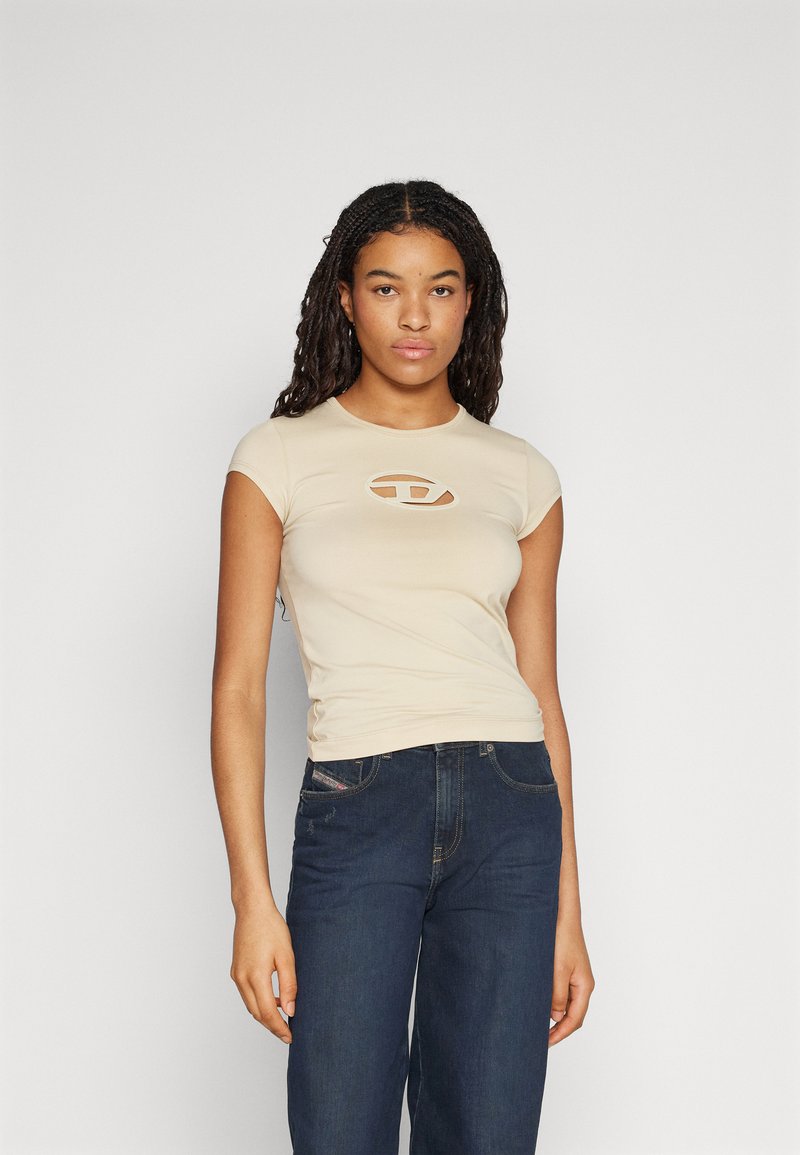 Diesel ANGIE - Triko s potiskem - beige
