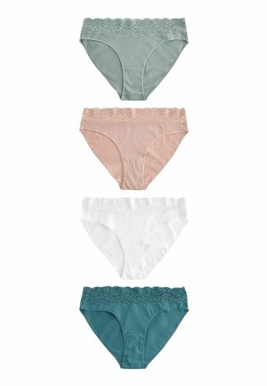 FOUR PACK - Nohavičky/Slipy - green blush white