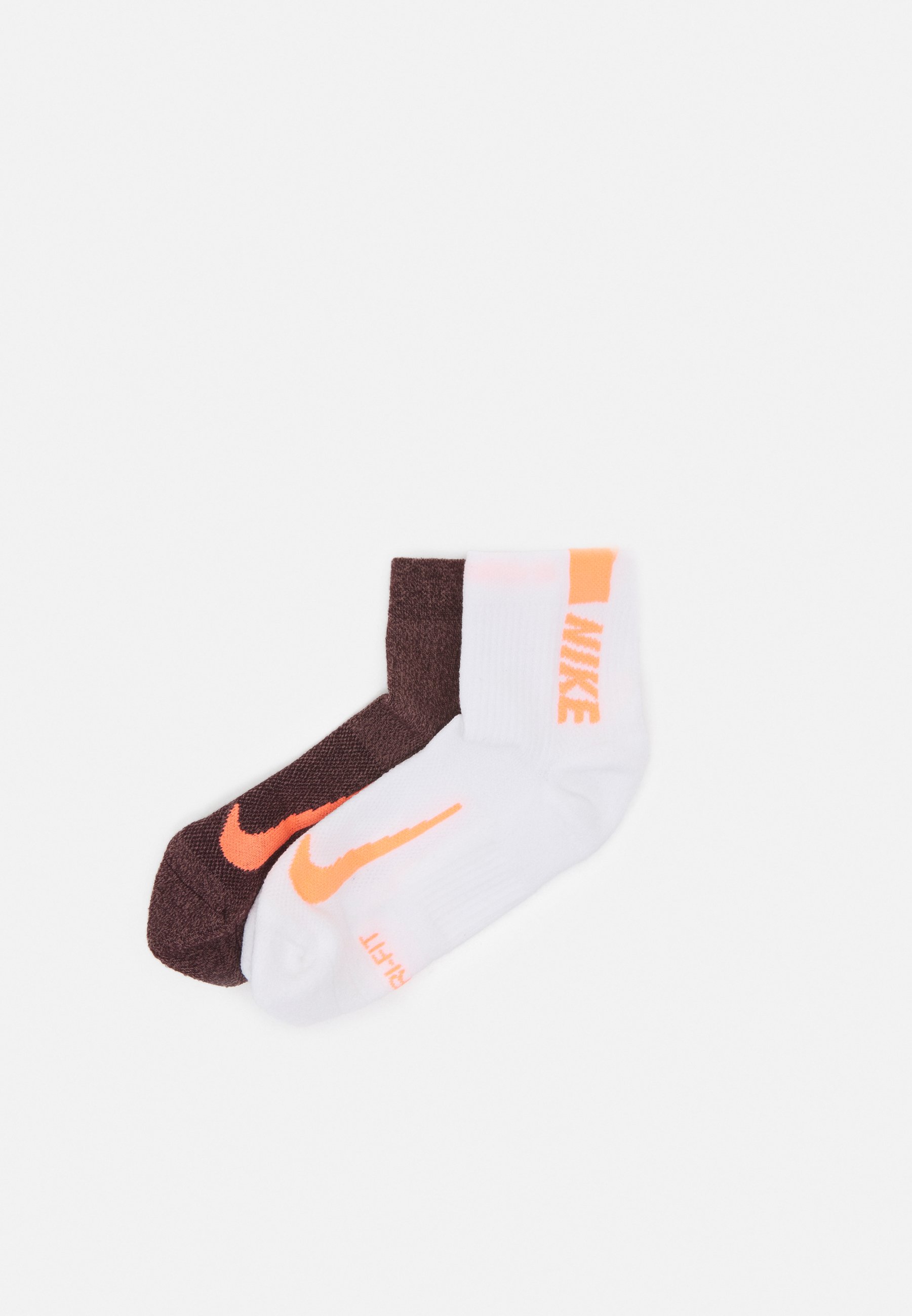 Nike Performance ANKLE 2 PACK UNISEX - Calze sportive -  mahogany/white/marrone - Zalando.it