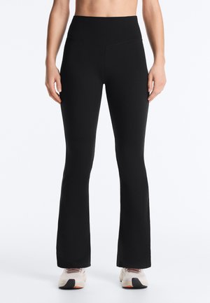 OYSHO EVERMOVE HIGH RISE FLARE - Legging - black