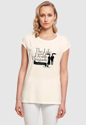THE LIFE AND DEATH BRIGADE  - Print T-shirt - sand