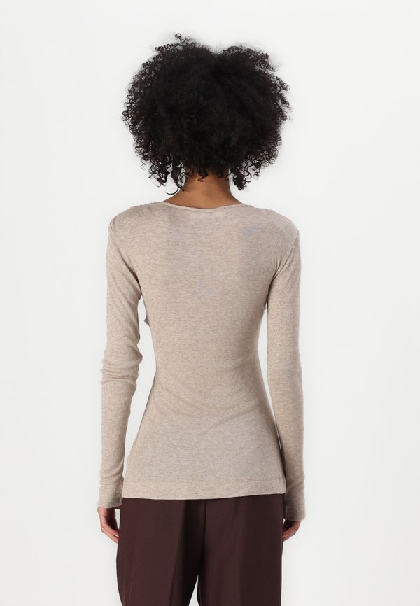 KIRA - Long sleeved top - hazel melange2