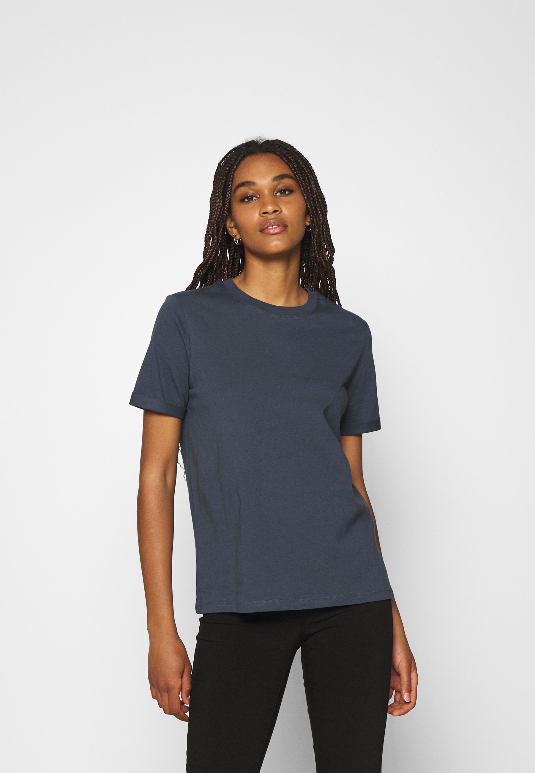 PIECES Dam T-shirts PCRia - Hot Fudge SILVER GREY