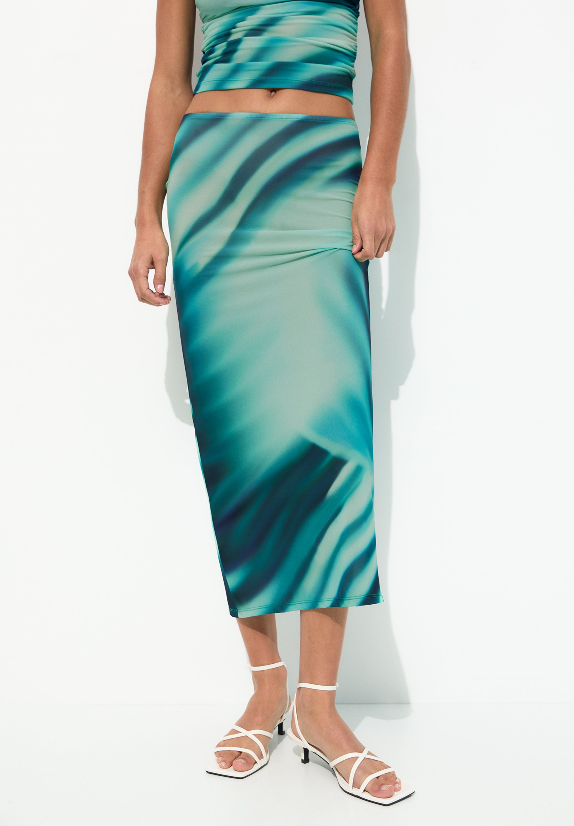 Jupe en jersey rayé Couleur multicolore - RESERVED - 9576X-MLC