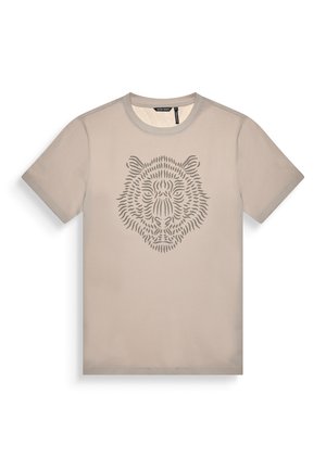 REGULAR FIT WITH LATEX  - Majica kratkih rukava s printom - paper