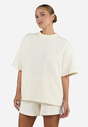 Pegador AMANDA OVERSIZED RIB TEE - Print T-shirt - washed unbleached