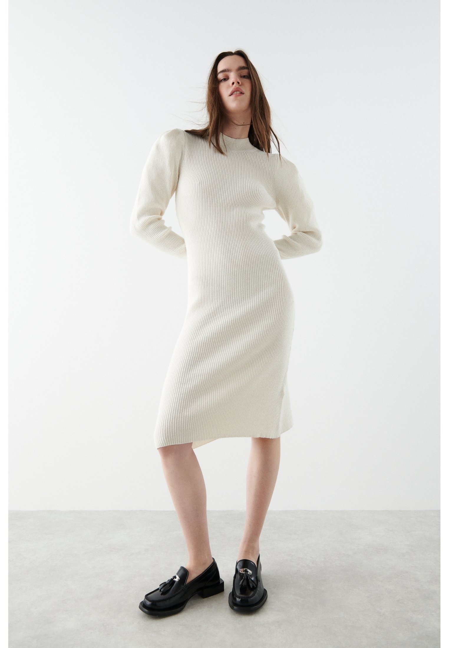 Gina Tricot Jumper dress - ecru/off 