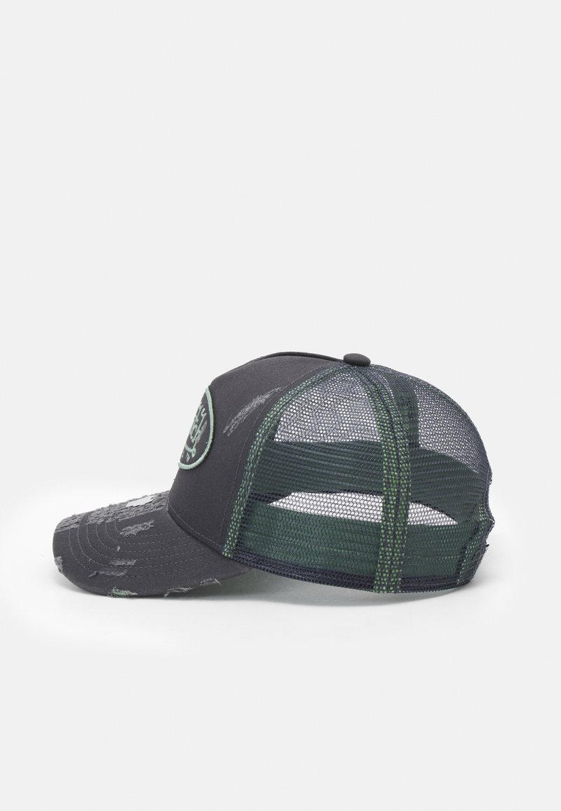 Vintage Vintage Von Dutch Navy Blue Suede Logo Net Cap | Grailed