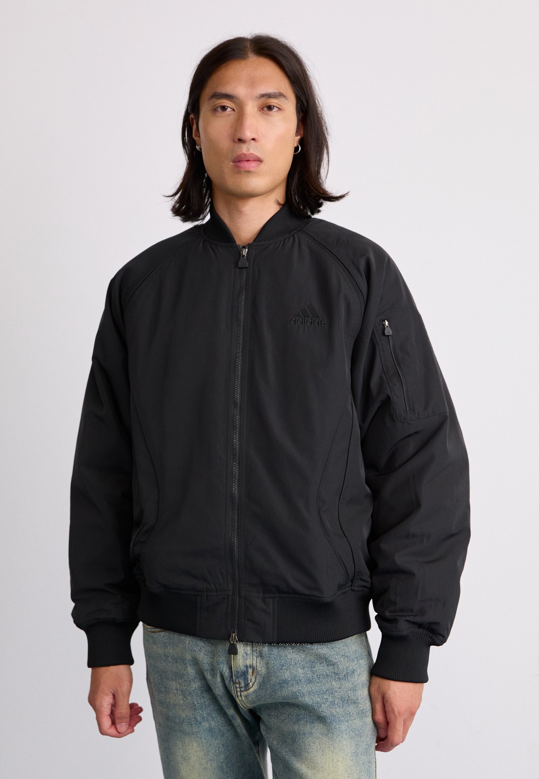adidas Originals TEAMGEIST Giubbotto Bomber black/nero Zalando