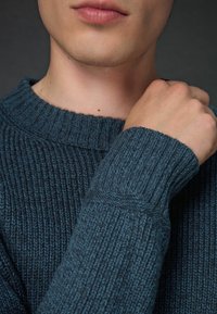 Next CREW NECK TEXTURED  - REGULAR FIT - Maglione - navy blue