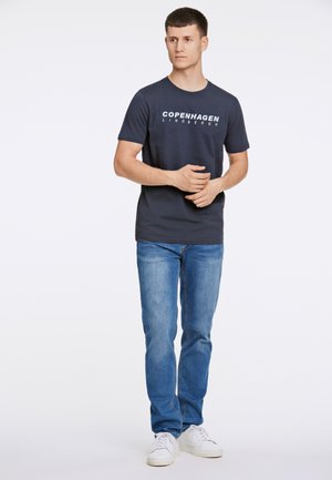 3 PACK TEE - T-shirt imprimé - off white light green blue