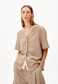 ARMEDANGELS MAAITE LINO - Overhemdblouse - cinnamon dust