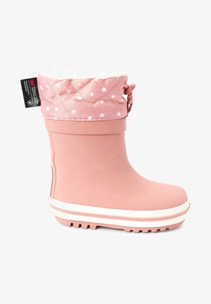 Regenlaarzen - pink white spot